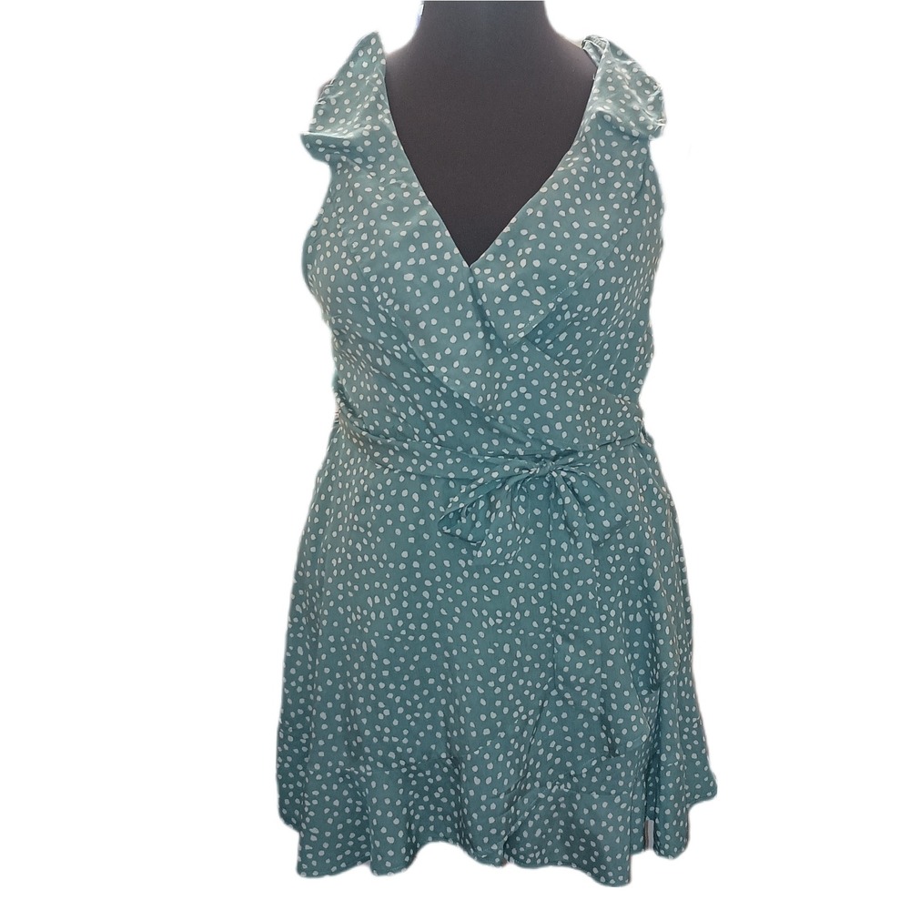 Morrisday the Label Jade Polkadot Sleeveless Ruffle Dress NWT SKUW537